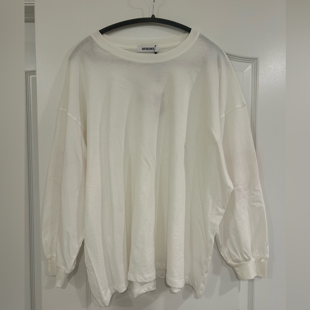 NWT Daydreamer Gingham Heart Patch Long Sleeve Top - Picture 4 of 8